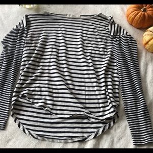 Loft striped shirt with front pocket